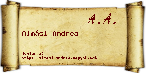 Almási Andrea névjegykártya